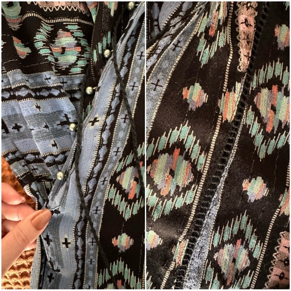 Anthropology Holding Horses Dress Size Small Blue - Picture 9 of 10